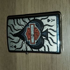 Harley Davidson's motorcycle Aces polished Chrome shaded logo zippo